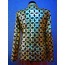 Plus Size Gold Leather Leaf Jacket for Woman [Design 06]