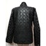 Plus Size Black Women Leather Leaf Jacket [Design 06]