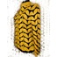 Plus Size Yellow Leather Womens Leaf Jacket [Design 01]