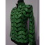 Plus Size Green Leather Leaf Jacket Woman [Design 01]