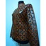 Plus Size Brown Women Leather Leaf Jacket [Design 06]