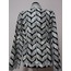 V Neck White Snake Pattern Leather Womens Leaf Jacket [Design 08]