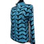 Light Ice Baby Blue Women Leather Leaf Jacket [Design 01]