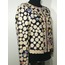 Flower Pattern Beige Leather Women Leaf Jacket [Design 07]