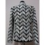 White Snake Pattern Leather Leaf Jacket for Women [Design 04]