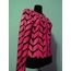 Round Neck Pink Leather Leaf Womens Jacket [Design 11]