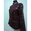 Burgundy Women Leather Leaf Jacket [Design 01]