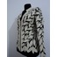 V Neck Beige Leather Leaf Womens Jacket [Design 12]