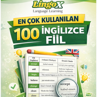 En Çok Kullanılan 100 İngilizce Fiil (PDF)