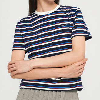 Maje Paris stripe Kadin Tshirt
