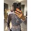 & O.S lilac tül kadin bluz