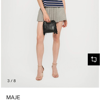 Maje Paris stripe Kadin Tshirt