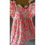 Pink Flower Woven kız çocuk bebek Elbise
