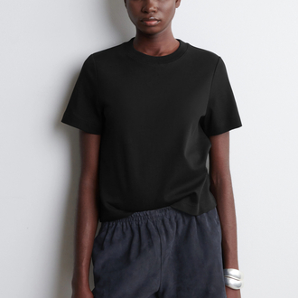 C.S siyah basic kadın Tshirt