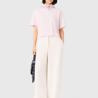 Maje Paris pink tas detay kadın Tshirt