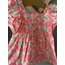 Pink Flower Woven kız çocuk bebek Elbise