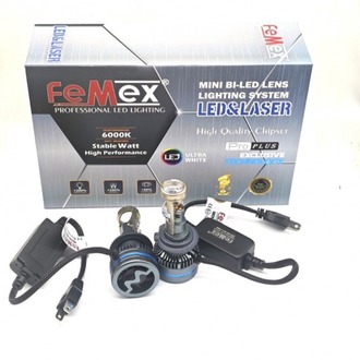 FEMEX Pro PLUS EXCLUSIVE Technology CSP LEXTAR Chipset H7 Mini Bi-Led Kendinden Mercekli Performans