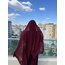 Bordo Suudi İpeği Şal