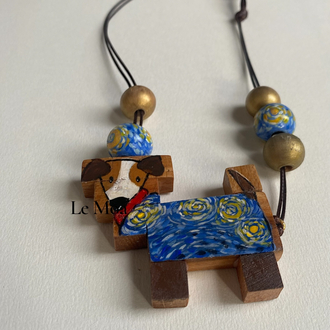 Van gogh dog Choker
