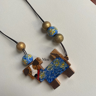 Van gogh dog Choker
