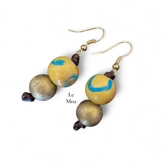 Van gogh sunflower no3 earring