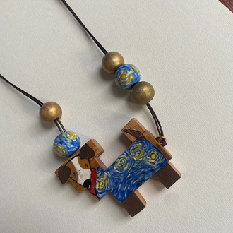 Van gogh dog Choker