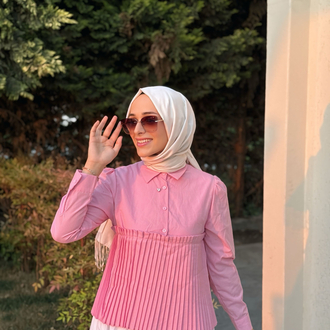 Pembe Pile Gömlek