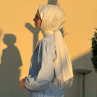 İnci Detay Bebe Yaka Gömlek