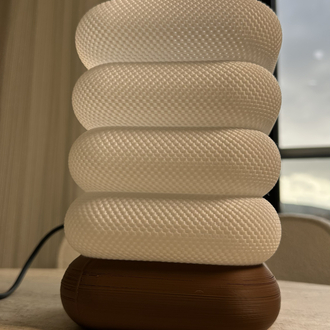 Modern Tasarım LED Masa Lambası | 3D Baskı Dekor Aydınlatma