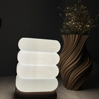 Modern Tasarım LED Masa Lambası | 3D Baskı Dekor Aydınlatma
