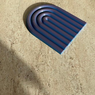 Modern Dalga Formlu Bardak Altlığı