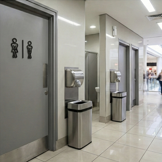 Modern WC Kapı Simgesi | Minimal Kadın – Erkek Tabela