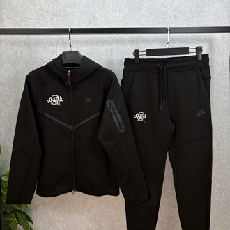 Siyah Syna Tech Fleece Eşofman Takımı