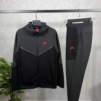 Tech Fleece Siyah Gri Eşofman Takımı