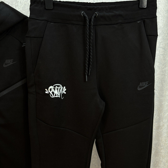 Siyah Syna Tech Fleece Eşofman Takımı