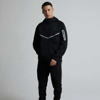 Reflektör Tech Fleece Siyah Eşofman Takımı
