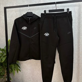 Siyah Syna Tech Fleece Eşofman Takımı