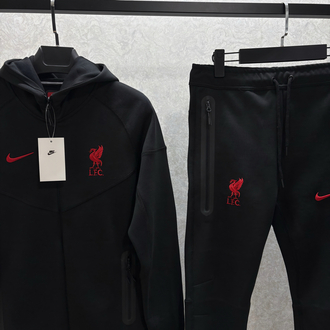 Liverpool FC Siyah Tech Fleece Eşofman Takımı