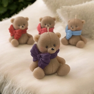 fiyonklu ayıcık soy wax mum