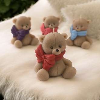 fiyonklu ayıcık soy wax mum