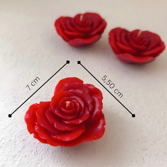 heart rose soy wax mum