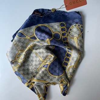 Gucci Vual İpek Zincir Desen Şal
