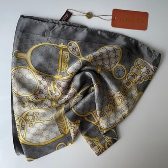 Gucci Vual İpek Zincir Desen Şal
