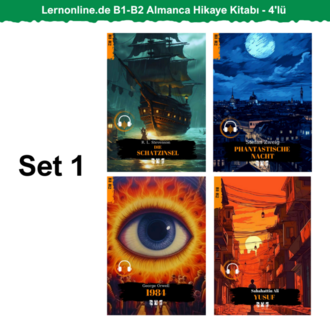 4'lü - Lernonline.de B1-B2 Almanca Hikaye Kitabı