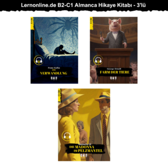3'lü - Lernonline.de B2-C1 Almanca Hikaye Kitabı