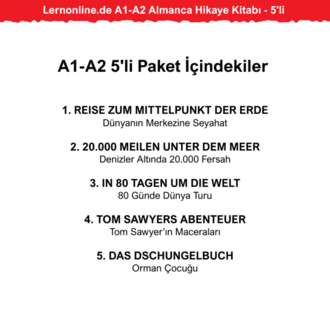 6'lı - Lernonline.de A1-A2 Almanca Hikaye Kitabı