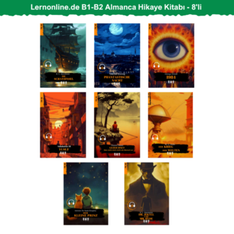 8'li - Lernonline.de B1-B2 Almanca Hikaye Kitabı