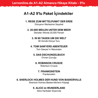 9'lu - Lernonline.de A1-A2 Almanca Hikaye Kitabı