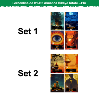 4'lü - Lernonline.de B1-B2 Almanca Hikaye Kitabı