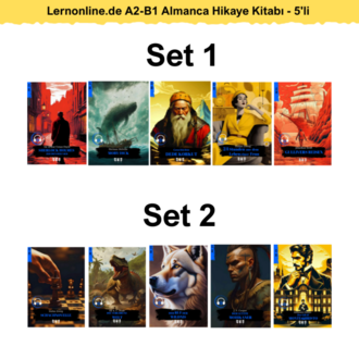 5'li - Lernonline.de A2-B1 Almanca Hikaye Kitabı